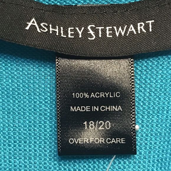 Ashley Stewart Women’s Turquoise Lightweight Sweater Ruching Plus Size 18/20 NEW - Picture 8 of 9